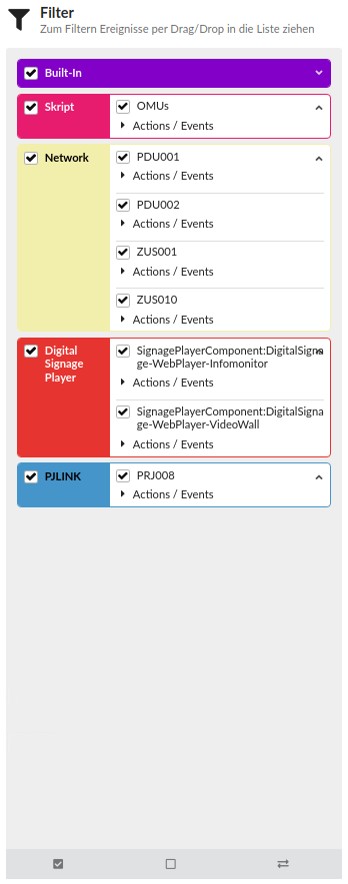 NeuroomNet Filter-Sektion