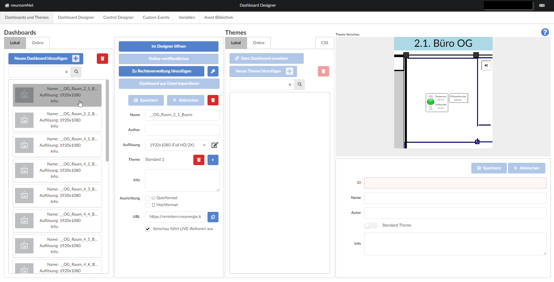 New and improved dashboard selection