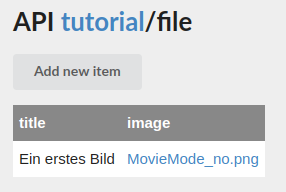File field in the list